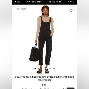 Free People Ziggy Denim Overalls